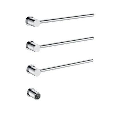 Sèche-serviette design électrique mural – Chauffage intelligent 220V / 3 Chrome brillant