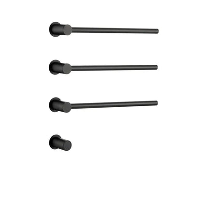 Sèche-serviette design électrique mural – Chauffage intelligent 220V / 3 Noir mat