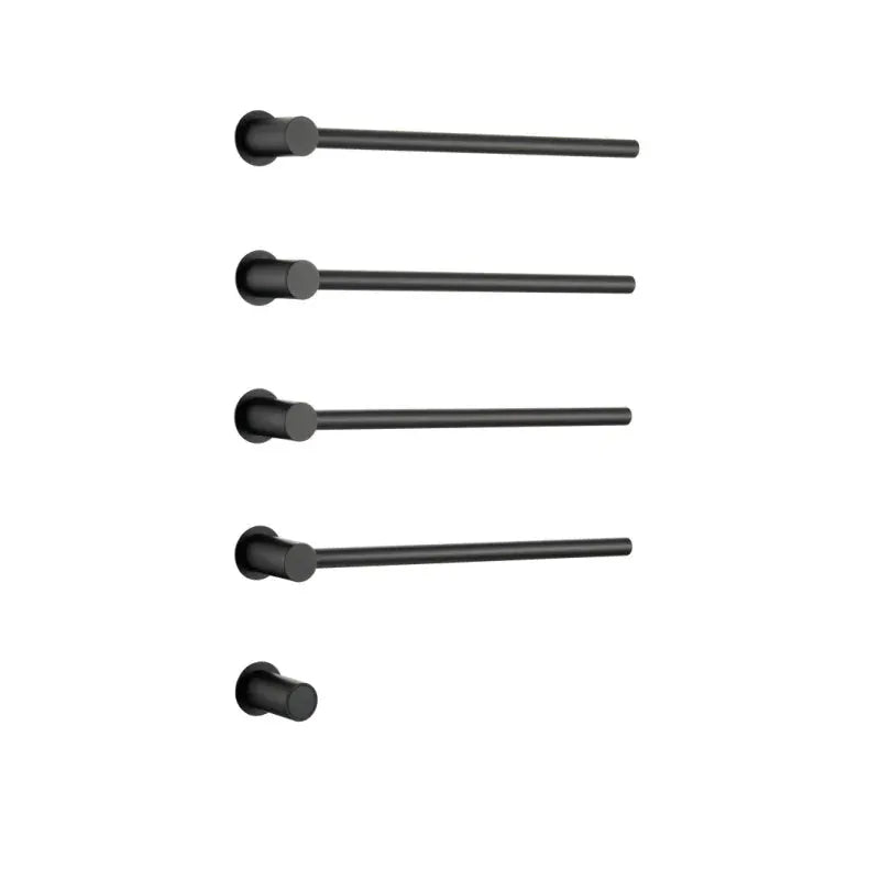 Sèche-serviette design électrique mural – Chauffage intelligent 220V / 4 Noir mat