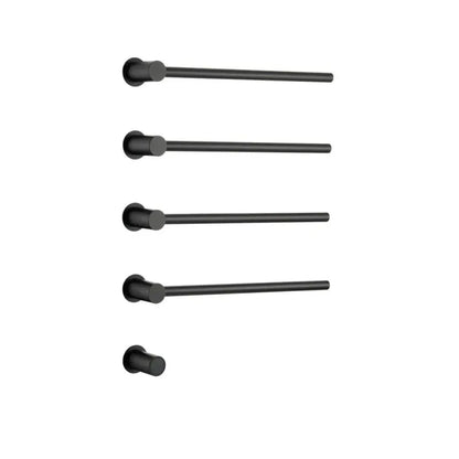 Sèche-serviette design électrique mural – Chauffage intelligent 220V / 4 Noir mat