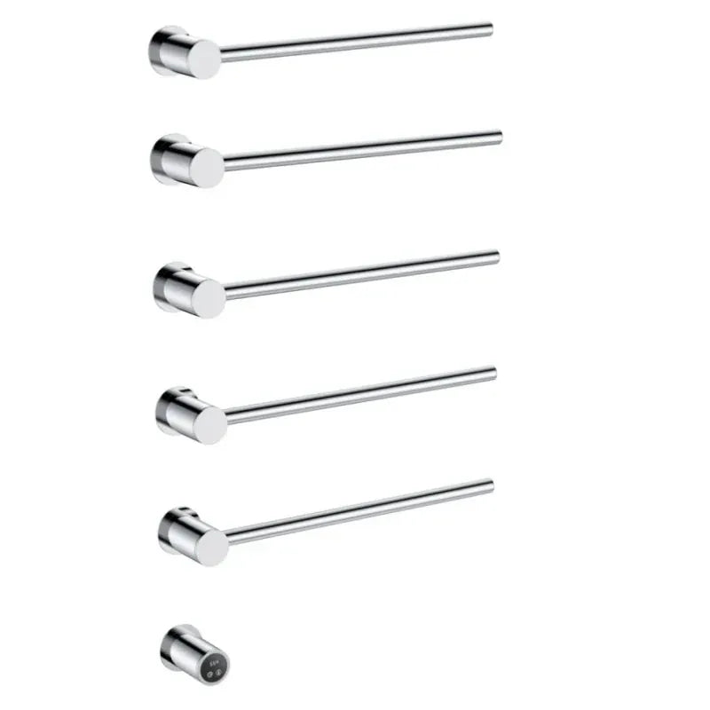 Sèche-serviette design électrique mural – Chauffage intelligent 220V / 5 Chrome brillant