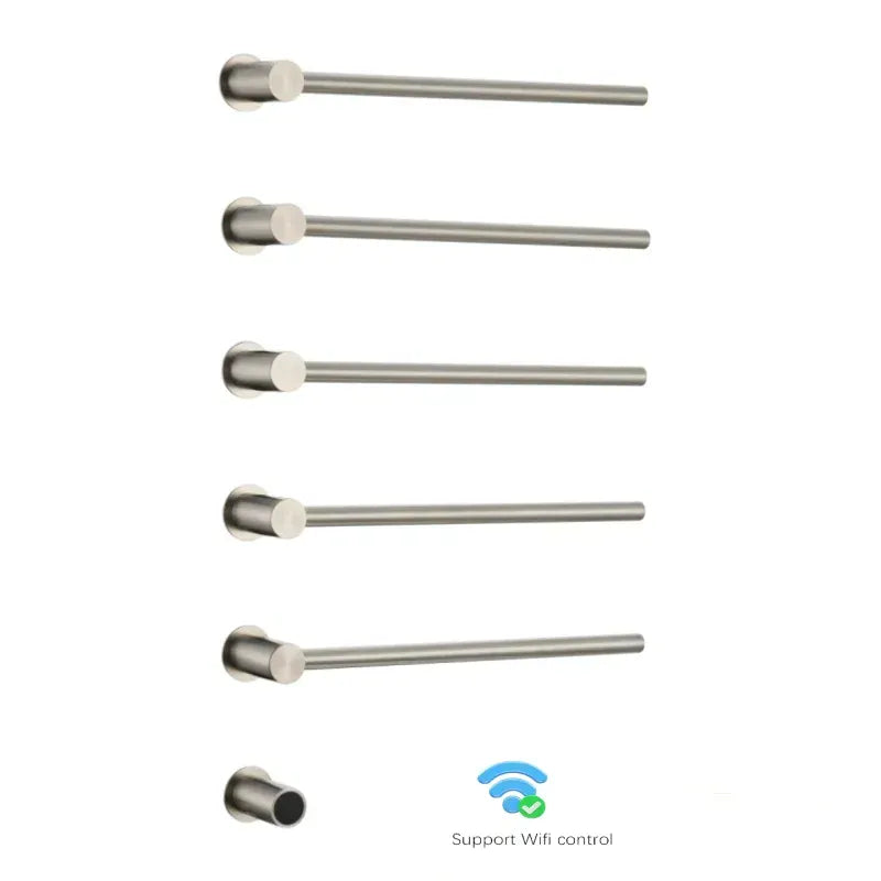 Sèche-serviette design électrique mural – Chauffage intelligent 220V / 5 Nickel brossé - Wifi