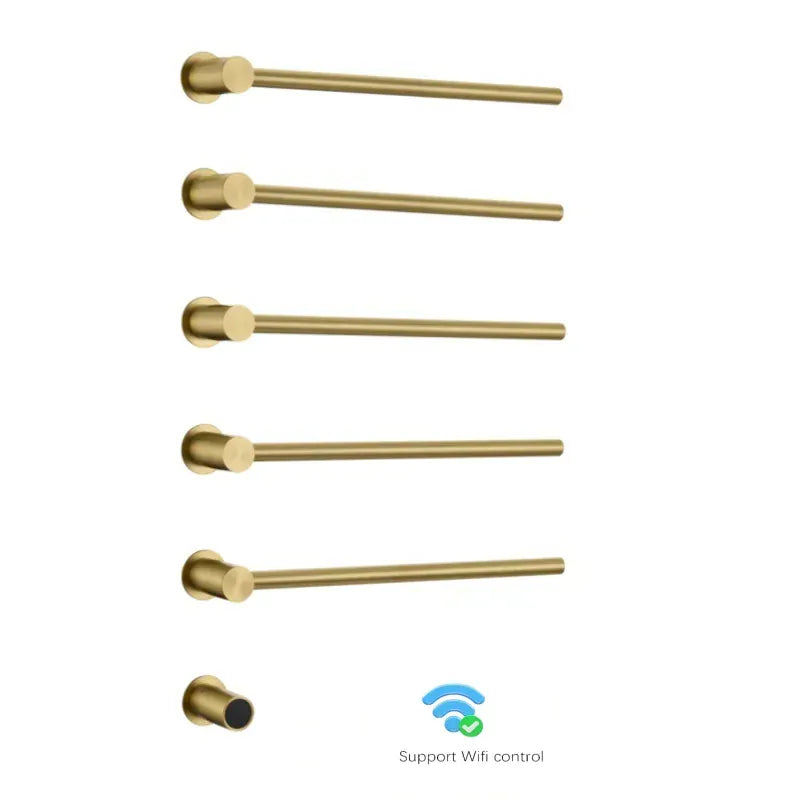 Sèche-serviette design électrique mural – Chauffage intelligent 220V / 5 Or brossé - Wifi