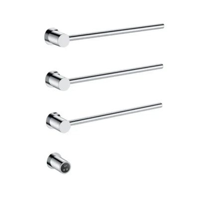 Sèche-serviette design électrique mural – Chauffage intelligent 220V / 3 Chrome brillant