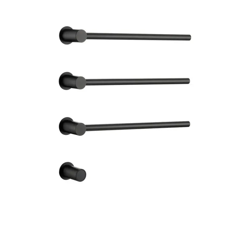 Sèche-serviette design électrique mural – Chauffage intelligent 220V / 3 Noir mat