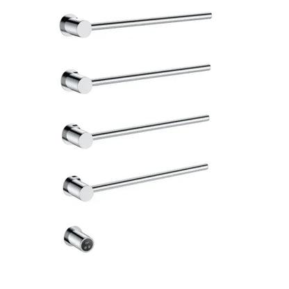 Sèche-serviette design électrique mural – Chauffage intelligent 220V / 4 Chrome brillant