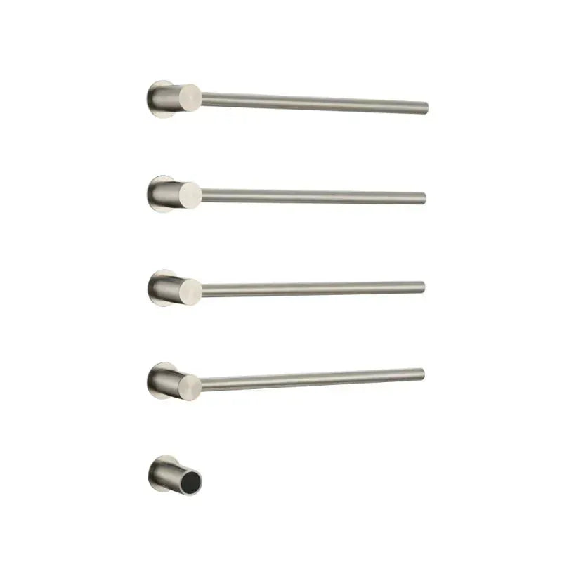 Sèche-serviette design électrique mural – Chauffage intelligent 220V / 4 Nickel brossé