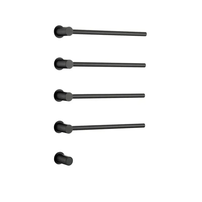 Sèche-serviette design électrique mural – Chauffage intelligent 220V / 4 Noir mat