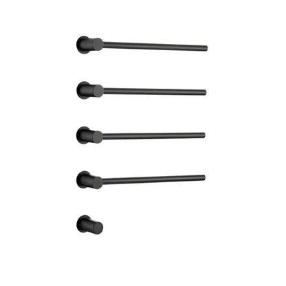 Sèche-serviette design électrique mural – Chauffage intelligent 220V / 4 Noir mat