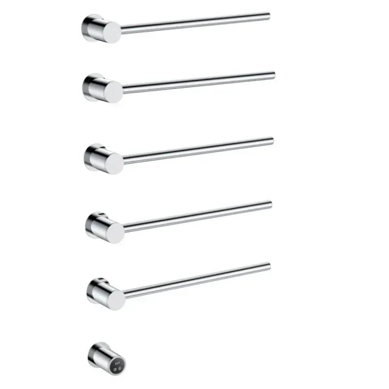 Sèche-serviette design électrique mural – Chauffage intelligent 220V / 5 Chrome brillant
