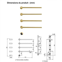 Sèche-Serviette Design WiFi | Inox 304 | 80–105–130W | 5 Finitions - Aeraly