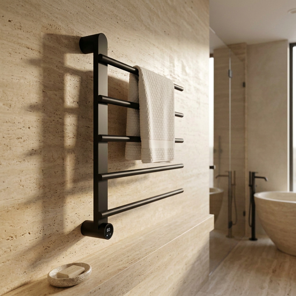 Sèche-Serviette Mural Électrique 65W Tactile - Acier Inoxyadable Aeraly