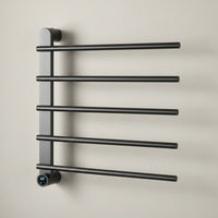 Sèche-Serviette Mural Électrique 65W Tactile - Acier Inoxyadable Gris Anthracite Aeraly