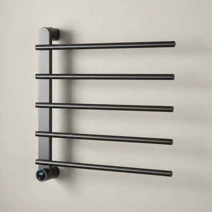 Sèche-Serviette Mural Électrique 65W Tactile - Acier Inoxyadable Gris Anthracite Aeraly