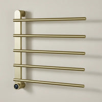 Sèche-Serviette Mural Électrique 65W Tactile - Acier Inoxyadable Or Brossé Aeraly