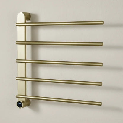 Sèche-Serviette Mural Électrique 65W Tactile - Acier Inoxyadable Or Brossé Aeraly