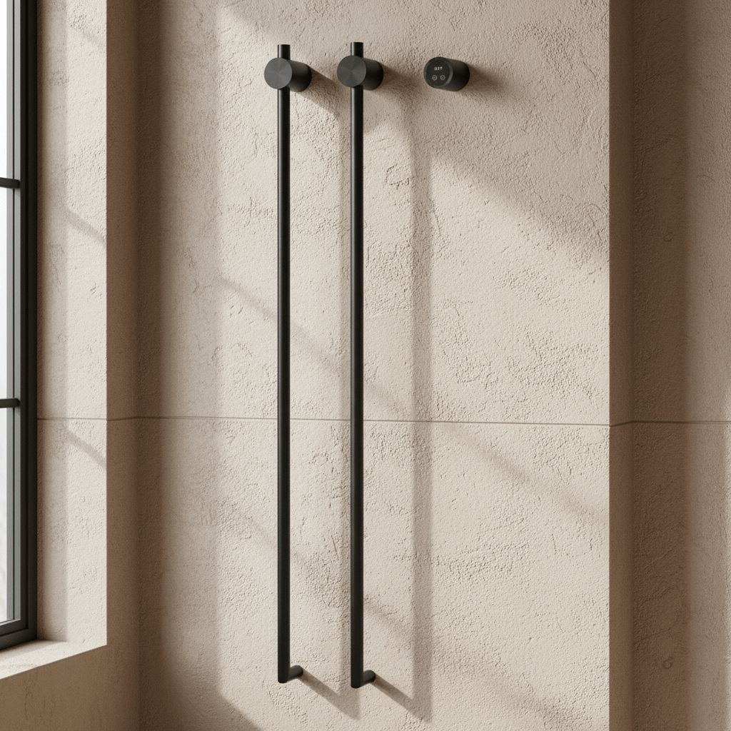 Sèche serviette mural pour salle de bain - 55W - Aeraly
