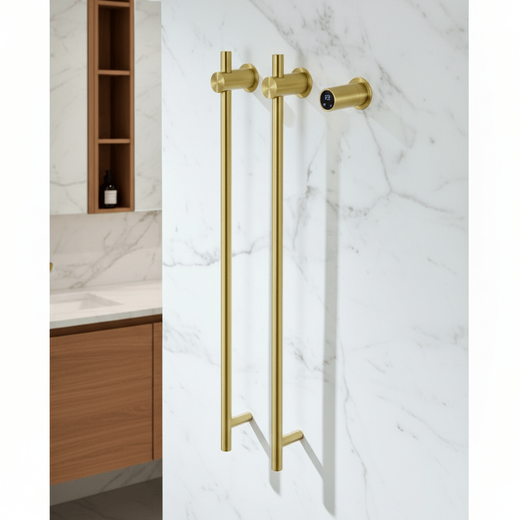 Sèche serviette mural pour salle de bain - 55W - Aeraly