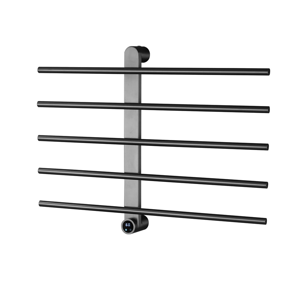 Sèche-Serviette Mural Salle de Bain Électrique 5 Barres 100W - Aeraly