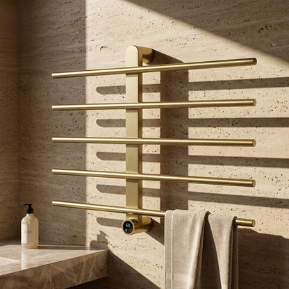 Sèche-Serviette Mural Salle de Bain Électrique 5 Barres 100W - Aeraly