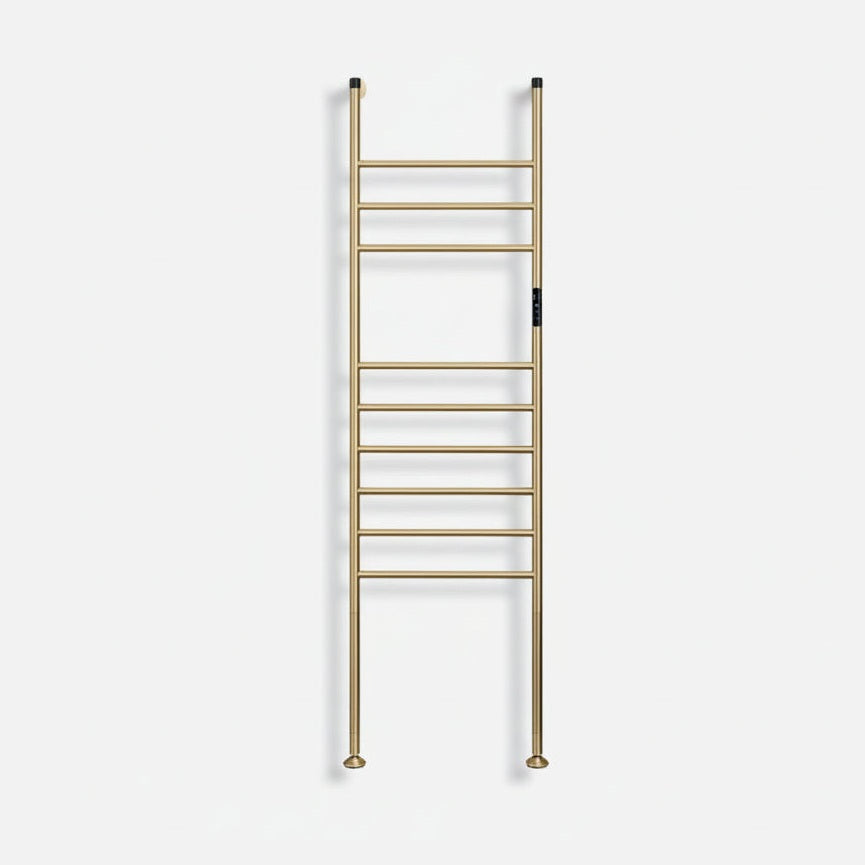 Sèche-Serviette sur Pied Électrique - Style Échelle - 110W Or Brossé Aeraly