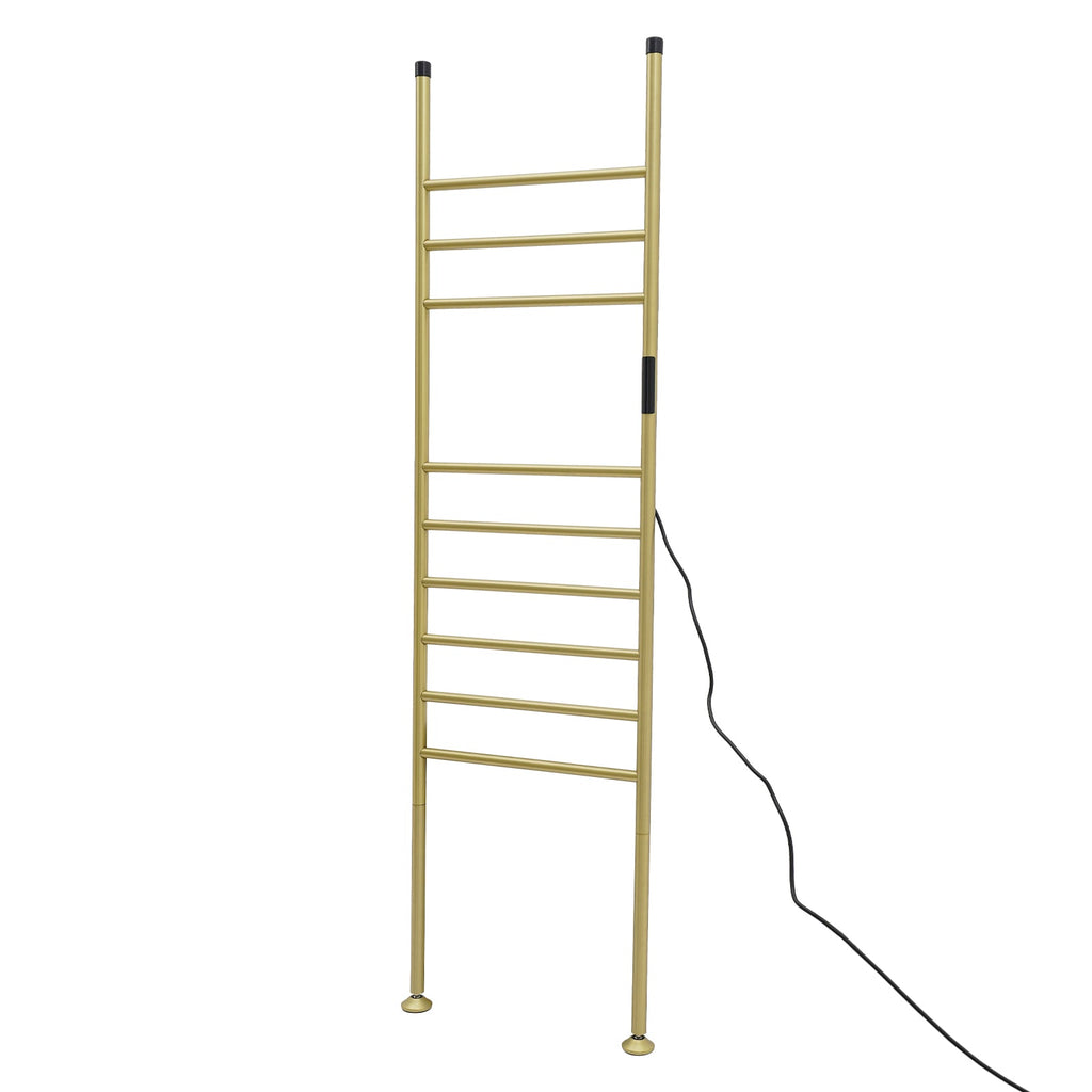Sèche-Serviette sur Pied Électrique - Style Échelle - 110W Or Brossé Aeraly