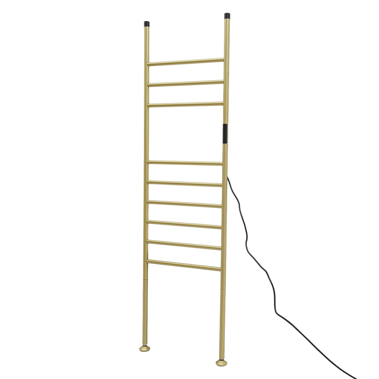 Sèche-Serviette sur Pied Électrique - Style Échelle - 110W Or Brossé Aeraly