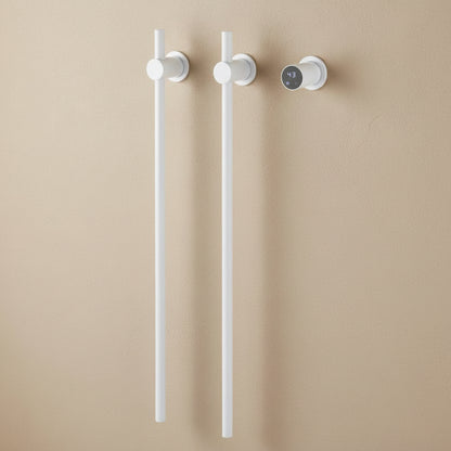 Sèche-Serviette Vertical Électrique WiFi 2 ou 3 Barres - 70W/110W Blanc - 2 Barres - Sans WiFi Aeraly