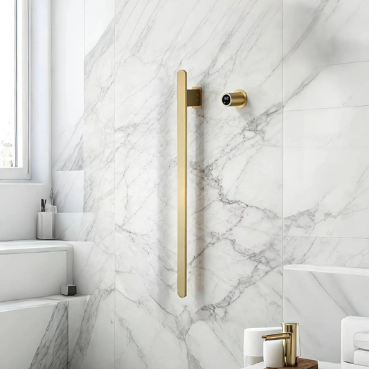 Sèche-Serviettes Chauffant Mural - 1 Barre Acier Inox - 80W - Aeraly