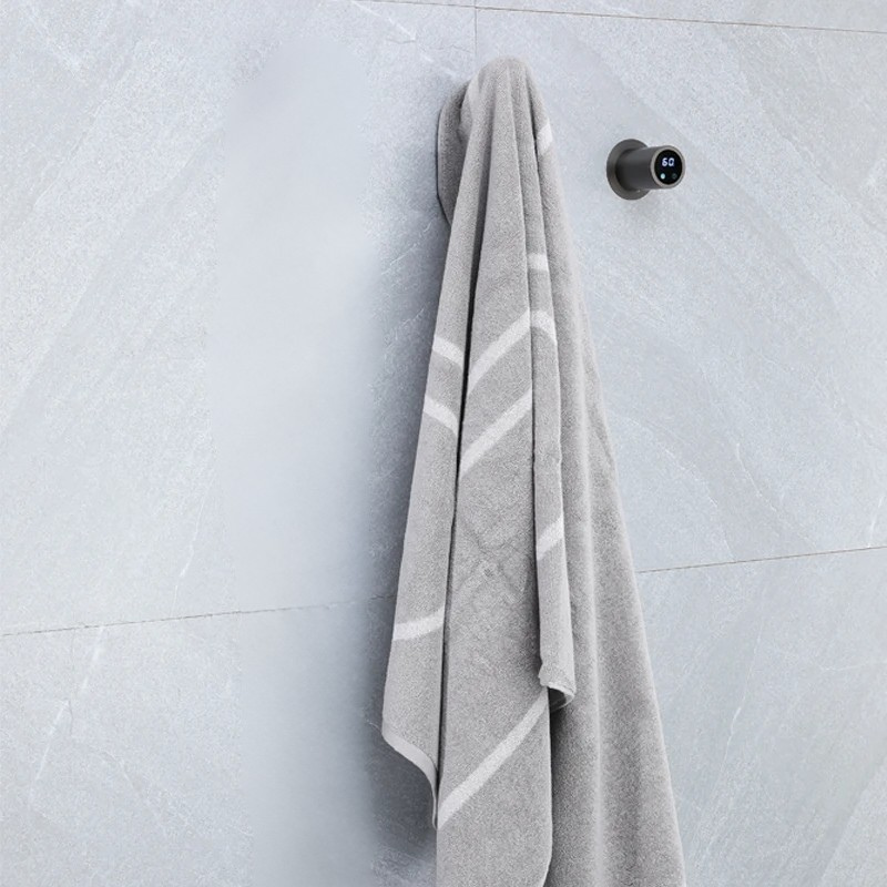 Sèche-Serviettes Chauffant Mural - 1 Barre Acier Inox - 80W - Aeraly