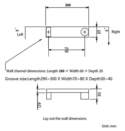 Sèche-Serviettes Chauffant Mural - 1 Barre Acier Inox - 80W - Aeraly