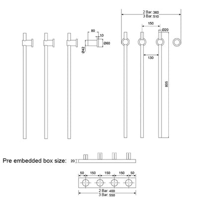 Sèche-serviettes chauffant salle de bain fibre carbone