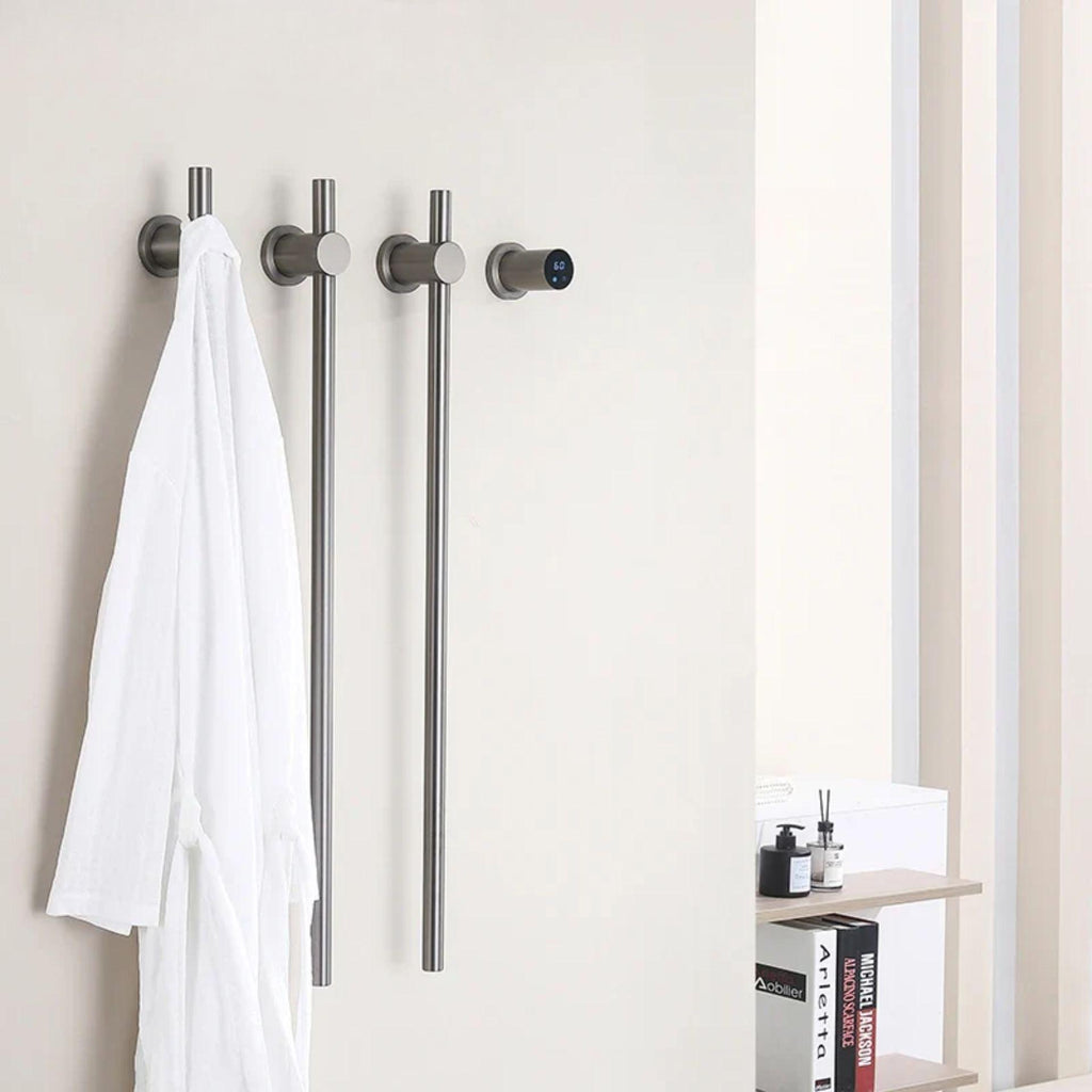 Aéraly STÈLE — Sèche-Serviette Vertical WiFi | 70W–110W | 2 ou 3 Barres | Inox IPX4 - Aéraly