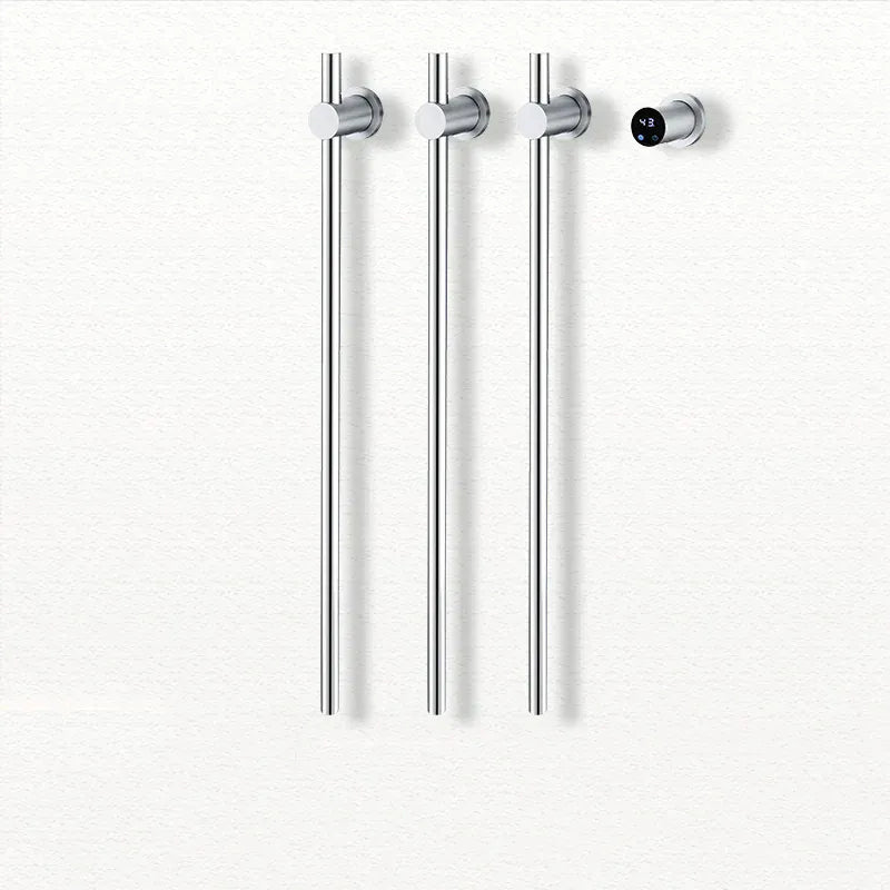 Sèche-serviettes chauffant salle de bain fibre carbone 220V / Chrome-3 Bar