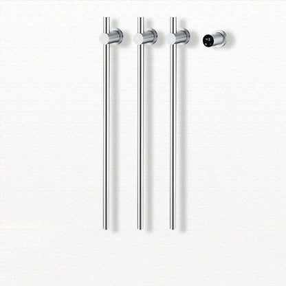 Sèche-serviettes chauffant salle de bain fibre carbone 220V / Chrome-3 Bar