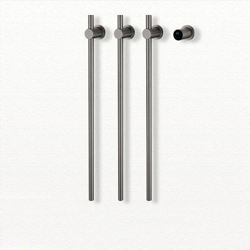 Sèche-serviettes chauffant salle de bain fibre carbone 220V / Gris-3 Bar