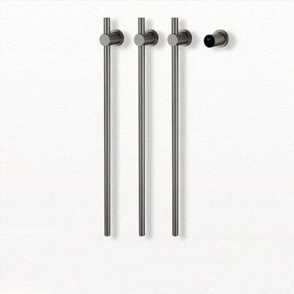 Sèche-serviettes chauffant salle de bain fibre carbone 220V / Gris-3 Bar