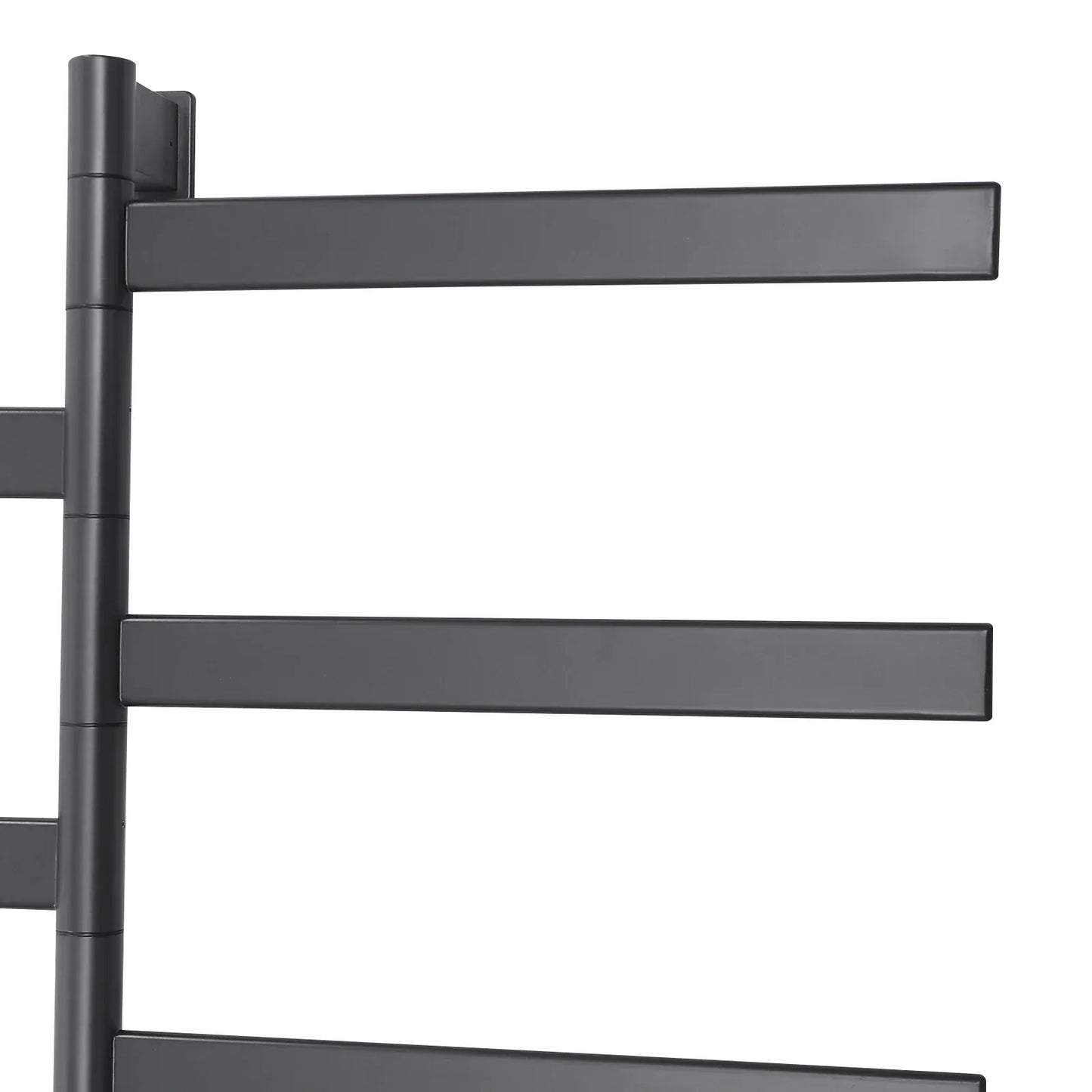 Sèche-serviettes électrique rotation 180° fibre carbone tactile Gris