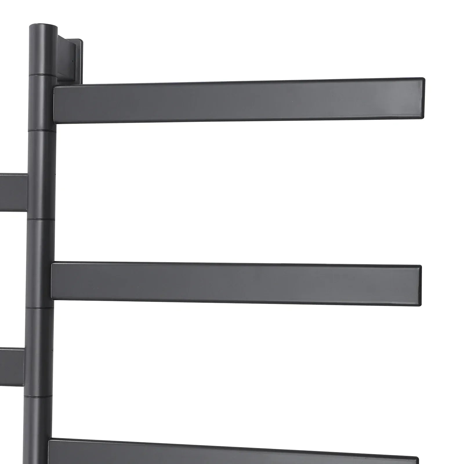 Sèche-serviettes électrique rotation 180° fibre carbone tactile Gris