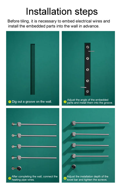 Sèche-serviettes électrique salle de bain