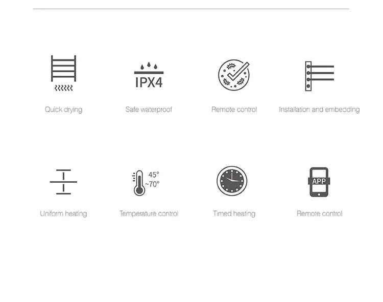 Sèche-serviettes électrique salle de bain