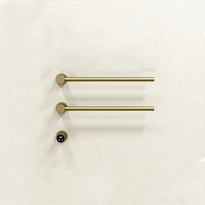 Sèche-serviettes électrique salle de bain 220V / Doré-2 Barres