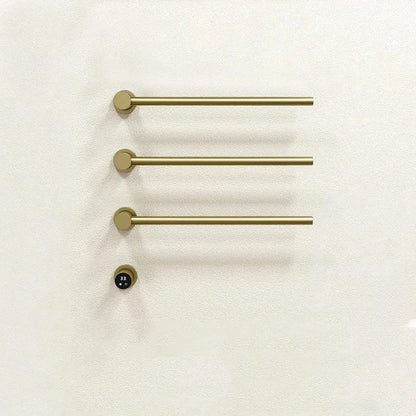 Sèche-serviettes électrique salle de bain 220V / Doré-3 Barres
