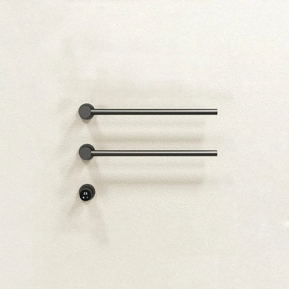 Sèche-serviettes électrique salle de bain 220V / Gris-2 Barres