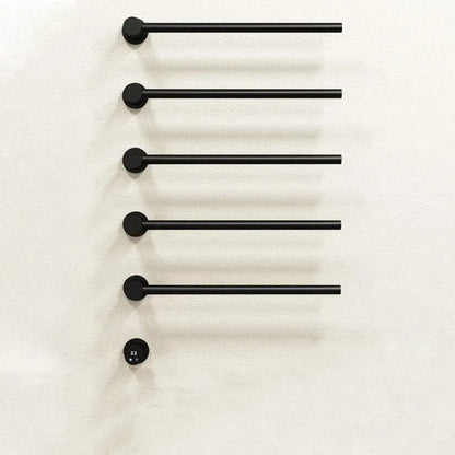 Sèche-serviettes électrique salle de bain 220V / Noir-5 Barres