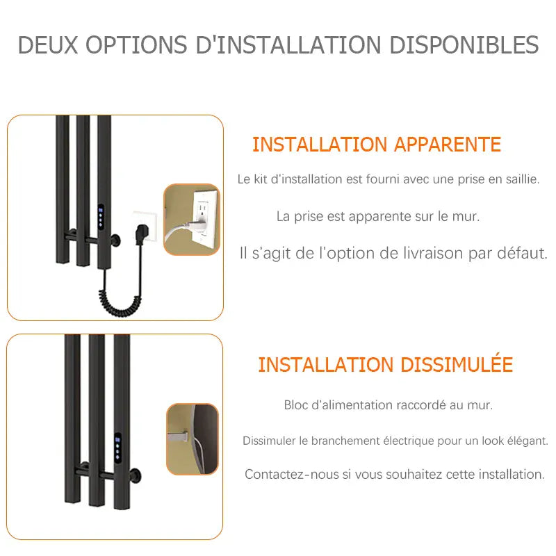 Sèche-serviettes électrique salle de bains