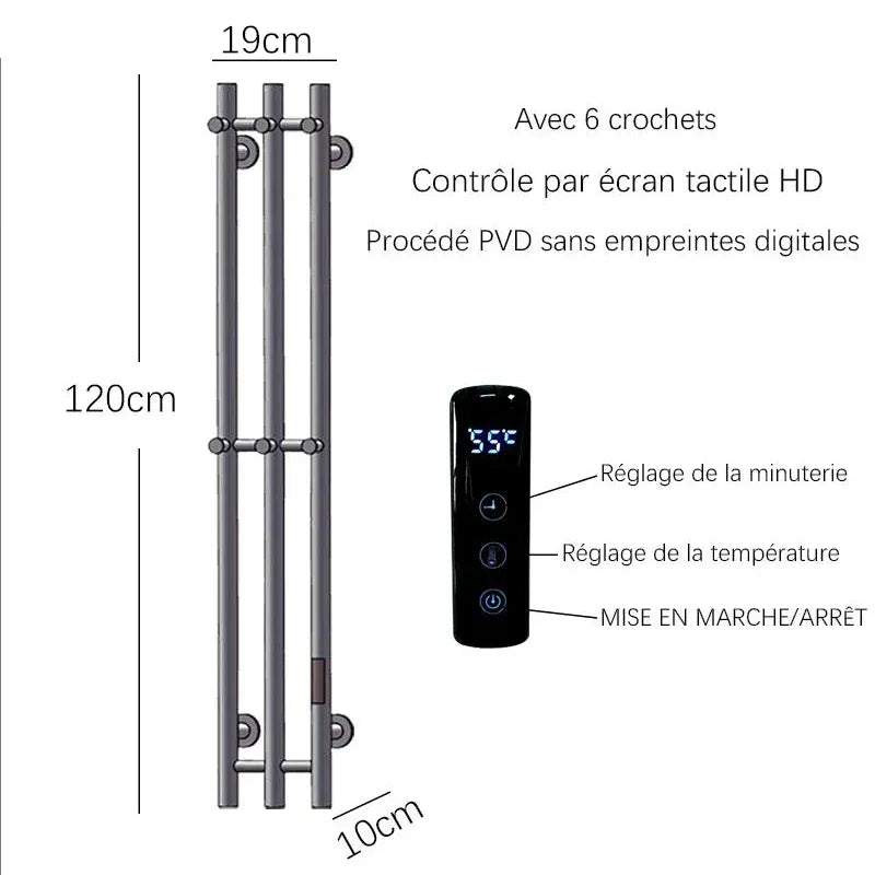 Sèche-serviettes électrique salle de bains