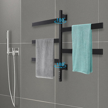 Sèche serviettes mural pivotant fibre carbone