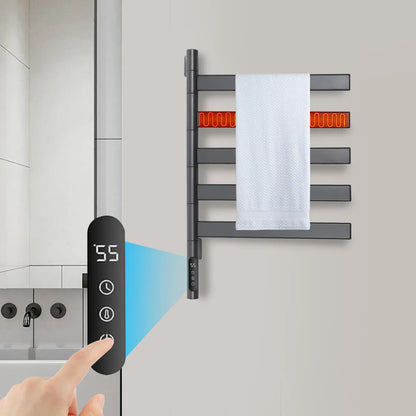 Sèche serviettes mural pivotant fibre carbone