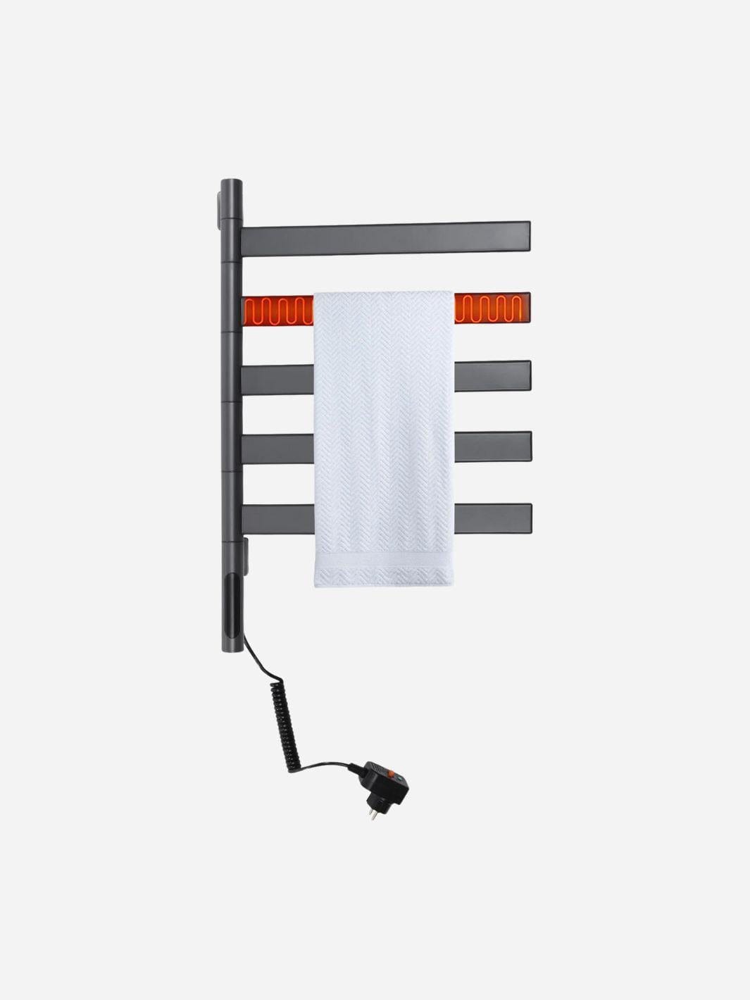 Sèche serviettes mural pivotant fibre carbone